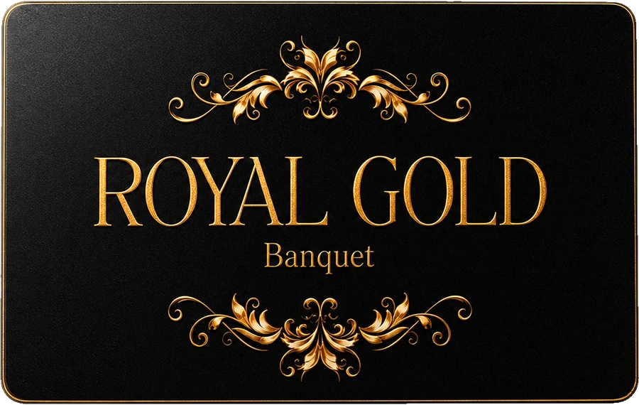Custom PVC card - Royal Gold Banquet